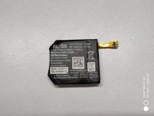 Новый OEM BL-S6 Аккумулятор для LG Watch Urbane 2nd Edition LTE 570mAh 2.2Wh | Мобильные телефоны и
