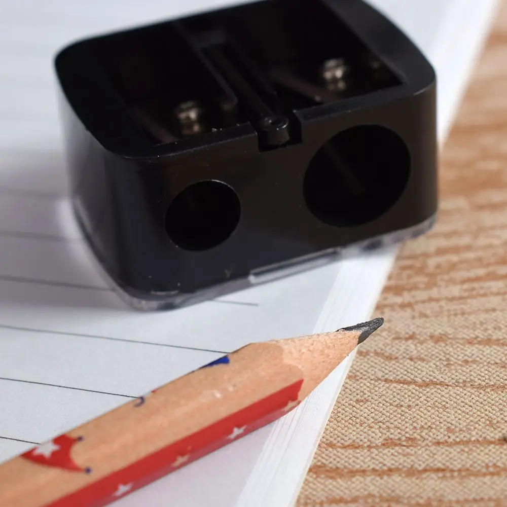 1PC Double Holes Cosmetic Sharpener Useful Pencil Sharpener For Cosmetic Brush/Eyeliner Pencil/Makeup Pencil Beauty Essentials 1PC Double Holes Cosmetic Sharpener Useful Pencil Sharpener For Cosmetic Brush/Eyeliner Pencil/Makeup Pencil Beauty Essentials