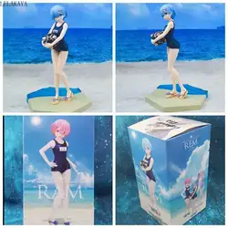 1 шт. аниме Re Zero начало жизни в другом мире от Zero Rem Ram купальник Ver. 1/7 весы ПВХ фигурку Модель игрушечные лошадки Новый