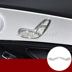 6 шт. Стразы стиль сиденье регулировка кнопки крышка для Benz GLC X253 2015-2018