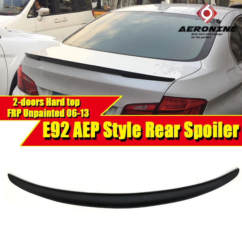 Для BMW E92 P Style High kick duckbill FRP Неокрашенный спойлер багажника КРЫЛО 3 серии 320i 335i 328i 335d