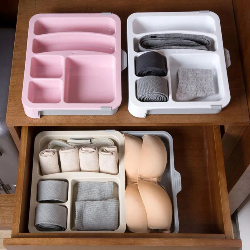 

Multifunctional Telescopic Storage Box Drawer Separated Plastic Storage Box Underwear Separate Storage Box Tableware Storage