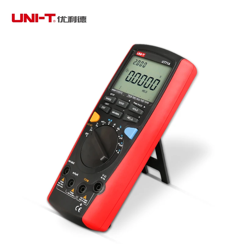 Uni-t UT71A Интеллектуальный lcd цифровой портативный профессиональный REL AC+ USB tensao de corrente DC RMS verdadeiro Auto