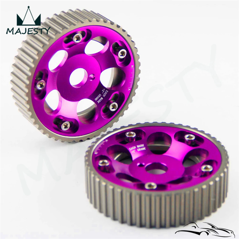 

2PCS Adjustable Cam Gears Pulley Timing Gear for T*OYOTA Supra 1JZ 2JZ