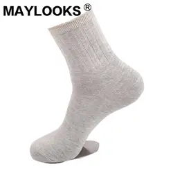 Maylooks новые мужские двойные иглы широкие носки мужские носки высококачественные деловые носки W275