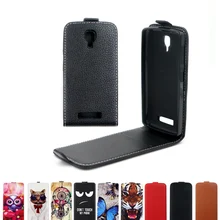 Роскошный Вертикальный флип-чехол-сумка флип вверх и вниз из искусственной кожи чехол для lenovo A2010A A2010-A с ТПУ чехол для lenovo a2010