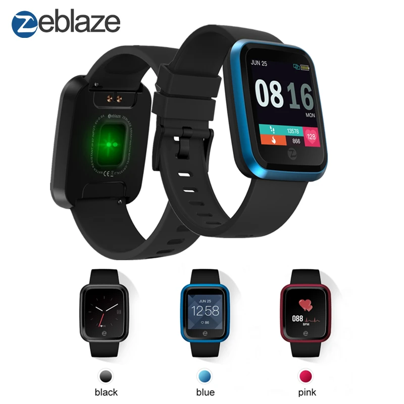 

Zeblaze Crystal 2 Bluetooth 4.0 IPS Color Display Smartwatch IP67 Waterproof Heart Rate Monitor smart wristband For Android IOS