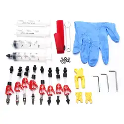 Велосипедный гидравлический набор инструментов для прокачки тормозов для Shimano, Tektro, Margura и серии дисковых тормозов используется