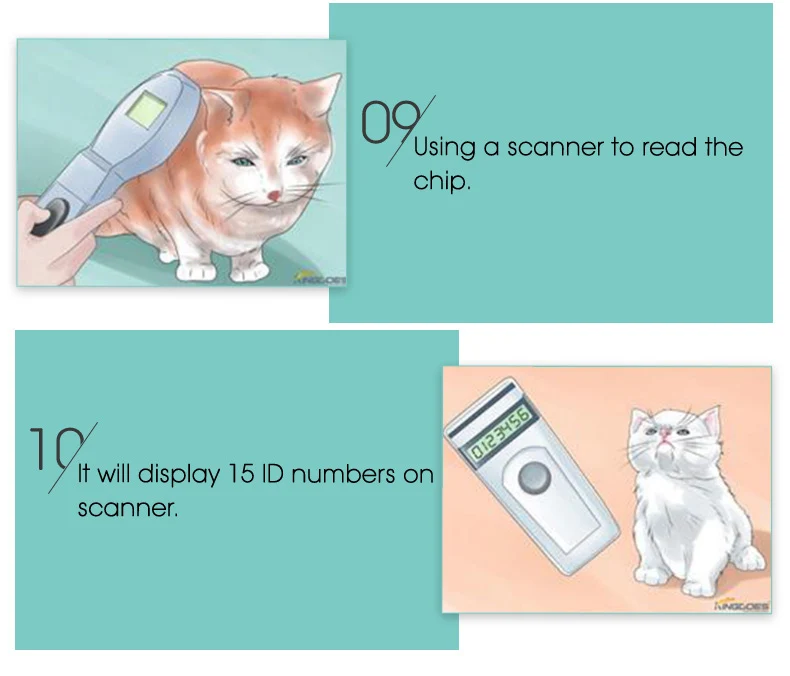 ISO11785/84 FDX-B Pet microchip шприц метка радиочастотной идентификации для животных pet id инжектор низкая частота животных аппликатор с мини-чип