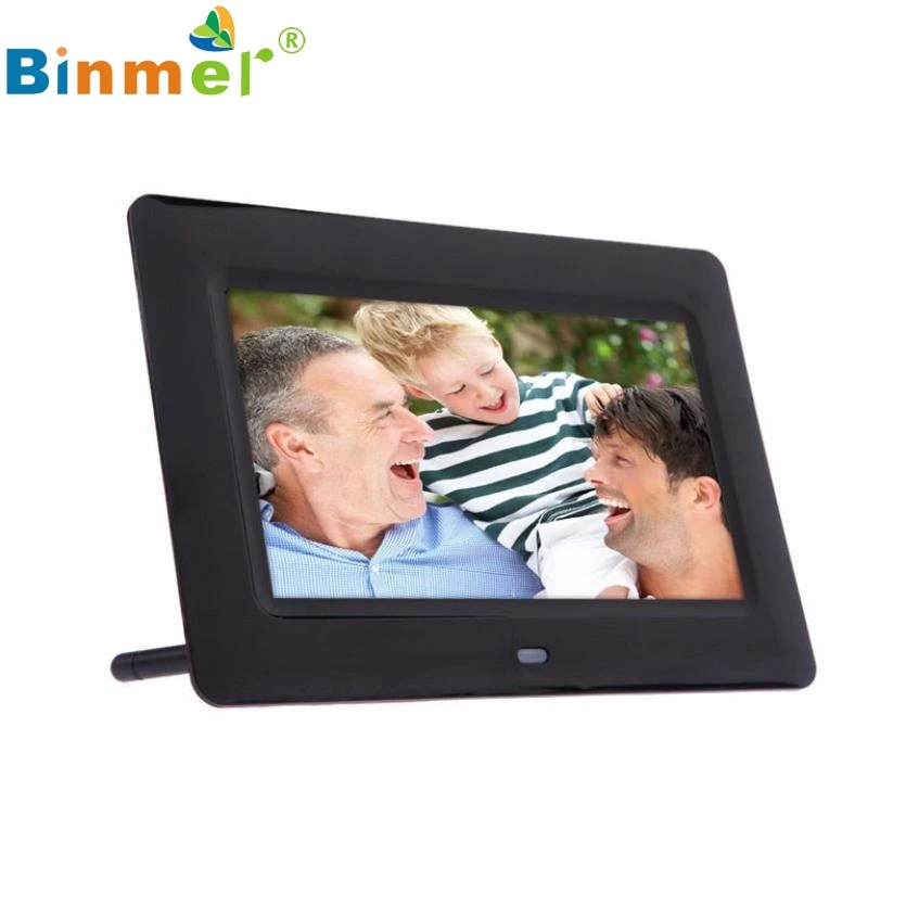 Piękny Prezent 100% Brand New 2017 HD LCD Cyfrowa Ramka na zdjęcia z Slideshow Budzik MP3/4 Gracz Hurtownie price_KXL0529
