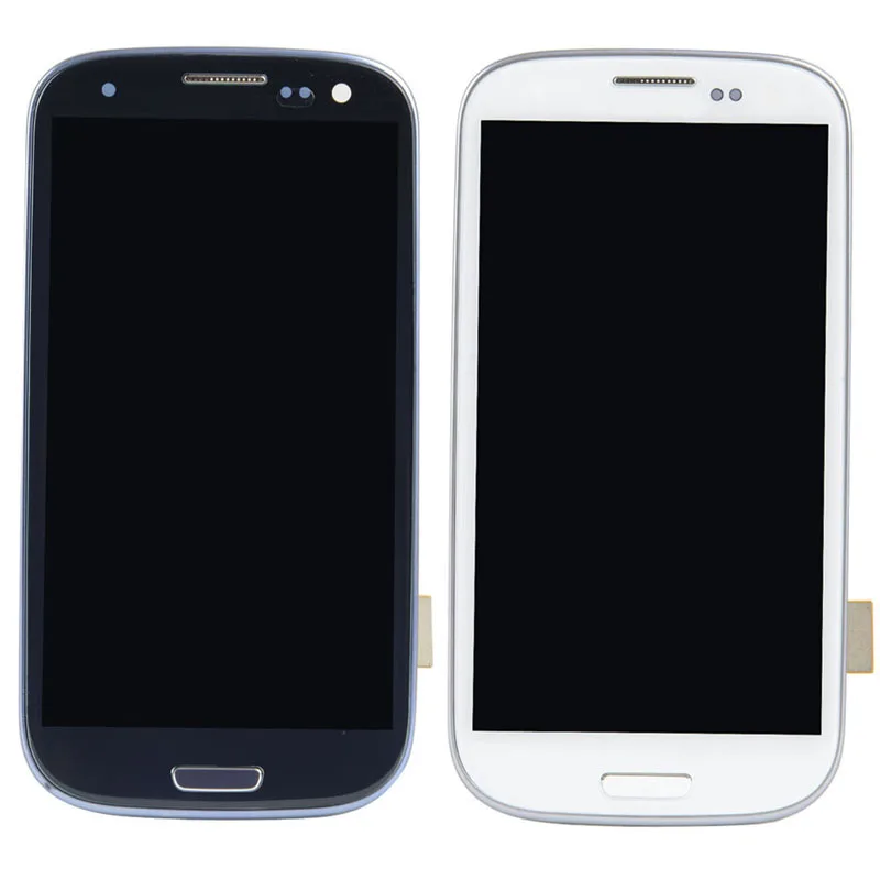 1pcs New For Samsung Galaxy SIII S3 I9300 Display Digitizer Touch Screen With Frame Assembly VA154