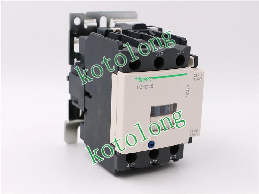 

AC Contactor LC1D40 LC1-D40 LC1D40B7 LC1-D40B7 24V LC1D40D7 LC1-D40D7 42V LC1D40E7 LC1-D40E7 48V LC1D40F7 LC1-D40F7 110V