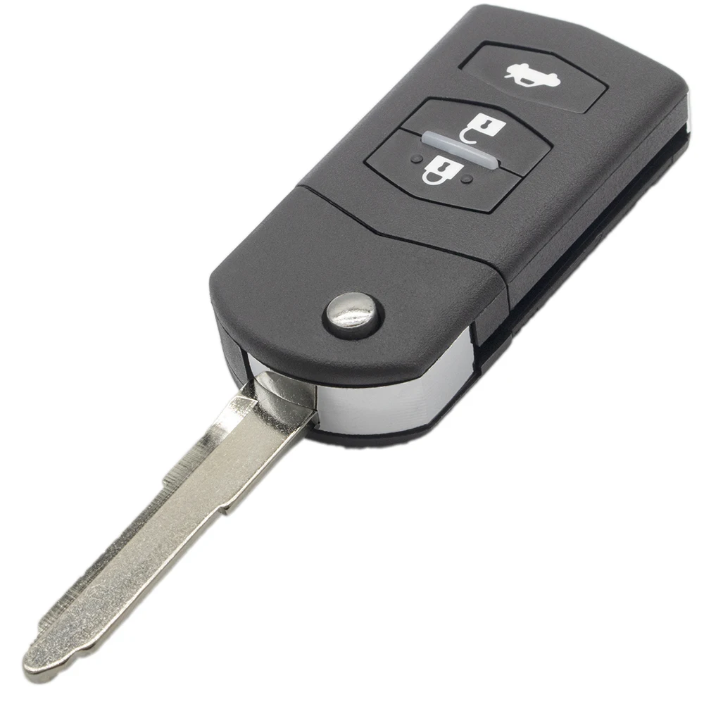 

WhatsKey 3 Button Remote Flip Key Folding Car Key Shell Fob Case For Mazda CX-3 CX-5 CX-7 2 3 5 6