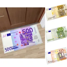 40x75 см Забавный денежный узор комнатный коврик нескользящий напольный коврик ковер модный войлочный коврик для ванной