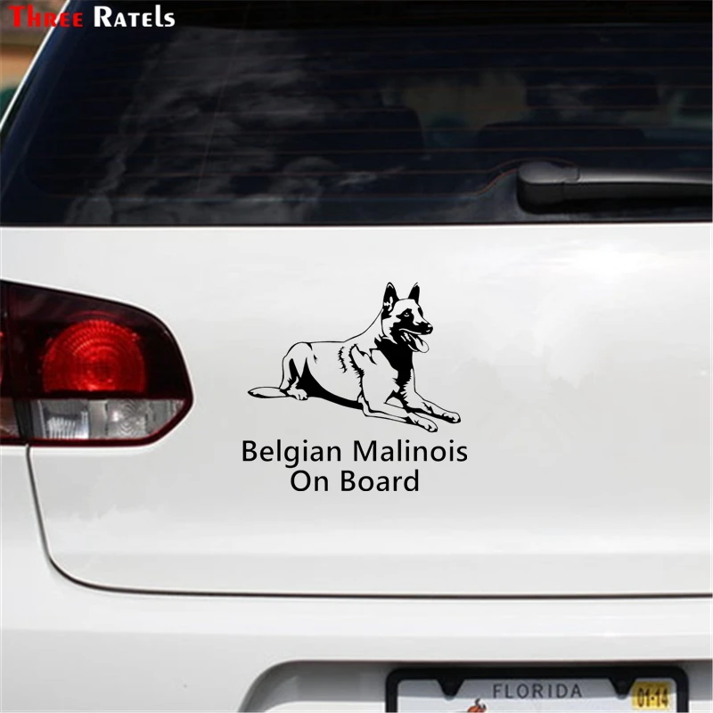 Three Ratels TZ-1209 15*16.1см 1-4 шт Малинуа Бельгийская овчарка малинуа виниловые наклейки на авто прикольные наклейки на автомобиль автомобильная наклейка