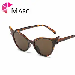 MARC 100% UV400 женщин 2018NEW Марка Дизайн Мода Пластик "кошачий глаз" Сплав Gafas Óculos очки смолы