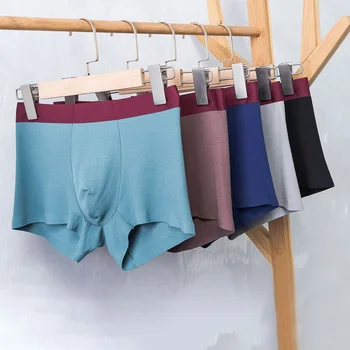 

5pcs/lot Summer Modal Mens Panties Boxers Underwear Man Soft Seamless Underpants Comfortable Shorts Hombres Cuecas High Quality