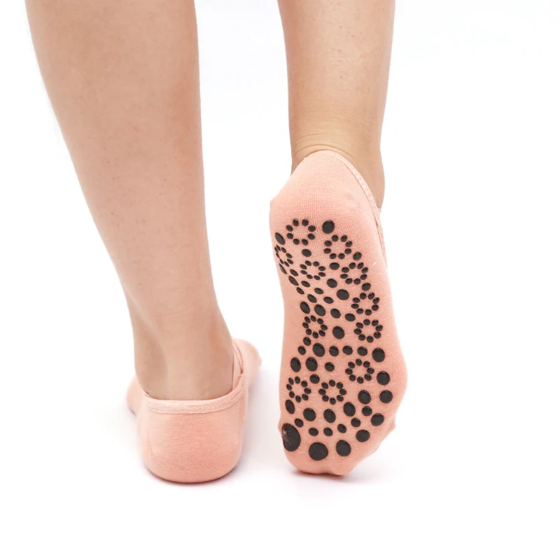 Women Yoga Socks Pilates Ballet Dance Anti Slip Cross Bandage Socks Gym Fitness Sport Cotton Comfortable Non Slip Silicone