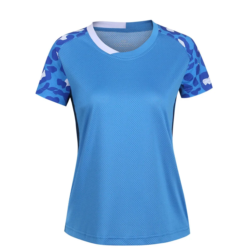 Новая Мужская/Женская футболка для бадминтона, Спортивная футболка для бадминтона, футболка для настольного тенниса, Спортивная футболка для тенниса, одежда для поезда 5060AB