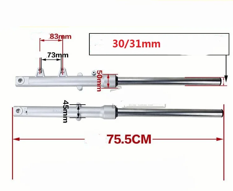 SRZ150 SRV150 JYM150 SR150, 30, 31, 33 мм передняя подвеска мотоциклетные амортизирующие устройства вилки