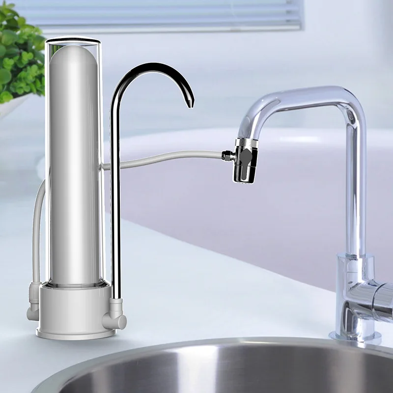 Home Faucet Water Purifier Visible Transparent Ceramic Filter Healthy Ceramic Cartridge Kitchen Desktop Water Tap