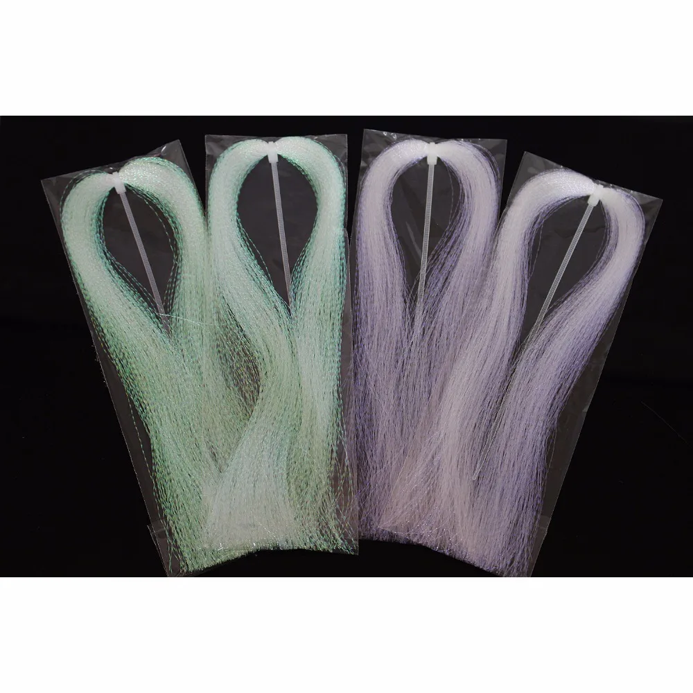 Tigobly Hot 4 Confezioni Pearl & Violet Crystal Flash Holographic Tinsel Krystal Twisted Flashabou Sparkle Streamer Materiali Per La Costruzione Di Mo