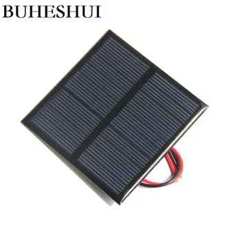 

BUHESHUI 0.7W 5V Mini Solar Panel Polycrystalline DIY Solar Cell Battery Charger For 3.7V 70*70MM+Cable 10pcs Free Shipping