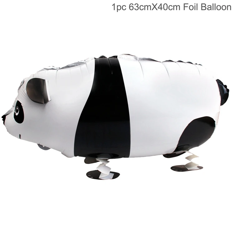 QF воздушный шар с пандой воздушные шары на день рождения Воздушные вечерние шарики для День Рождения вечерние украшения Детские воздушные шары животные черные воздушные шары белые шары - Цвет: Walking panda