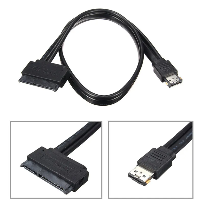 ESATA + USB комбинированная мощность 12 В и 5 в до 2 SATA 22Pin 7 15pin HDD женский кабель 50 см |