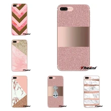 Xiao mi mi 4 mi 5 mi 5 s mi 6 mi A1 A2 5x6x8 9 Lite SE Pro mi max Mi x 2 3 2 s 전화 케이스 아름다운 골드 핑크 로즈 반짝이(China)