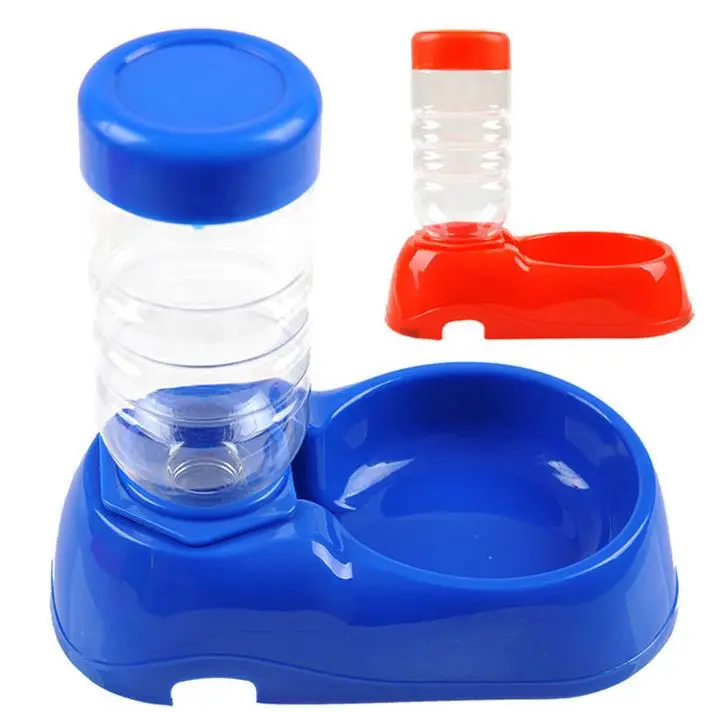 

Food Dish Pet BowlDual Port Dog Automatic Water Dispenser Feeder Utensils Bowl Cat Drinking Fountain