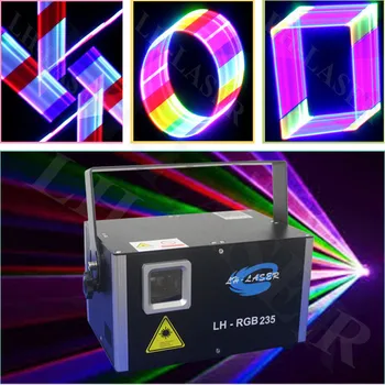 

Newest Sound active perfect effection 1.5W RGB full color Animation laser light with SD card