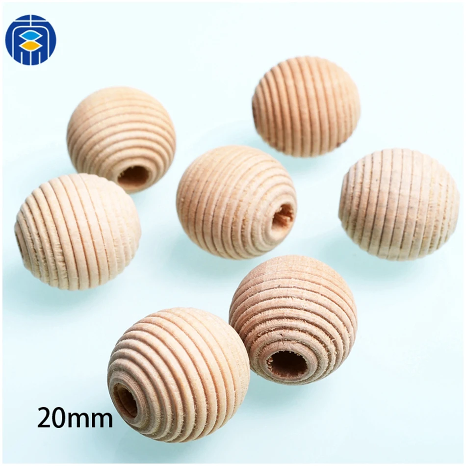 

Round Beehive Wood Bead 20mm No Varnish DIY Beads Necklace Bracelet Jewelry Making