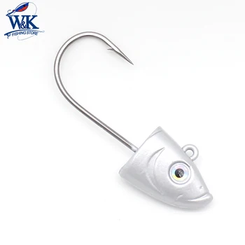 

Slinky Shad 22g Jig Head 2pcs/lot at 3/0 Jig Hooks for Shad Weighted Inshore Fishing Lure JIG Head Soft Lures JIGS