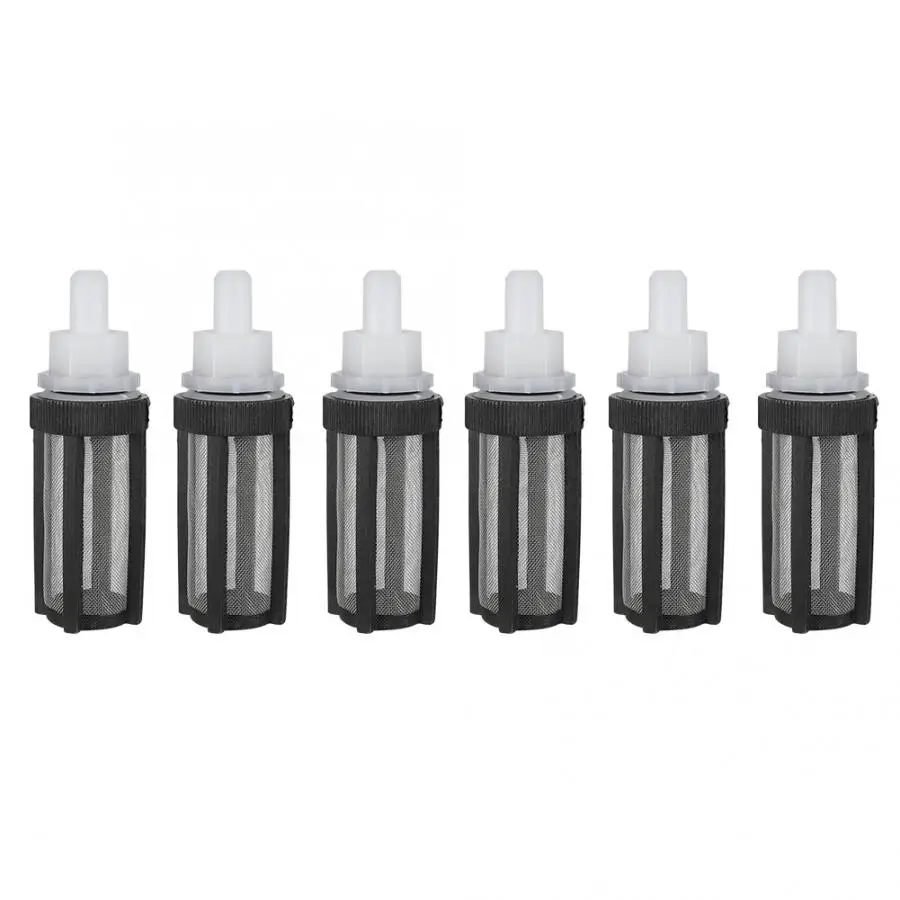 

6pcs Water Inlet Filter Water Inlet Micro Pump Filter Connector 8mm with Stainless Steel Net