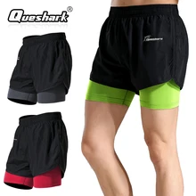 Мужские поддельные два мужские шорты для бега баскетбольный спортзал спортивные шорты спортивные теннисные волейбольные Кроссфит одежда для фитнеса