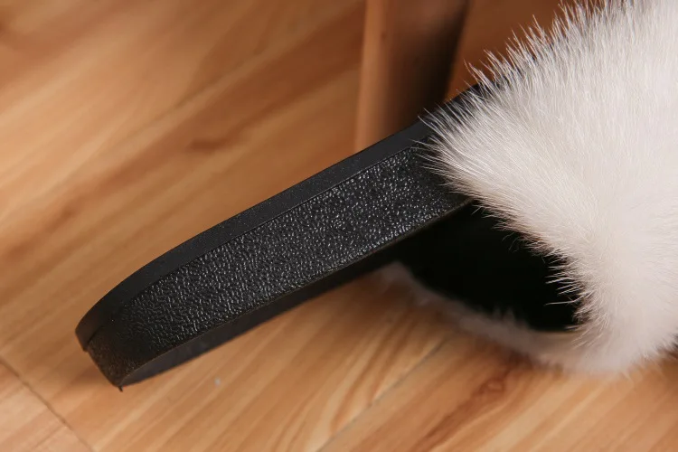 Mink fur slippers (2)