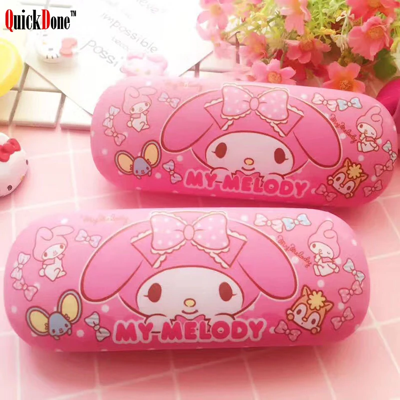 QuickDone Kawaii мультяшная маленькая двойная звезда коробка для хранения очки Чехол