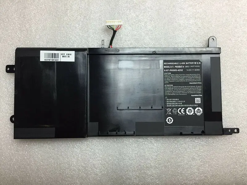 Новый оригинальный аккумулятор для Clevo P650SA P650SE P650SG P651SG Schenker XMG P505 PRO Thunderobot ST Pro