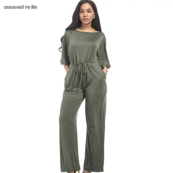 

elegant Jumpsuits 2020 Summer AUTUMN Overalls Sexy Casual fashion Long pants Playsuits Romper Women loose Jumpsuit Plus Size 3xl