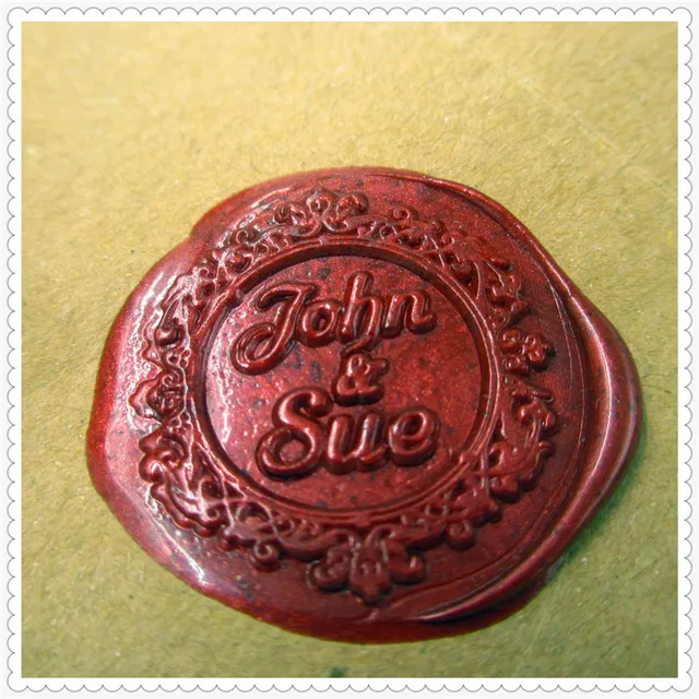 customize logo name box set personalized initial letter sealing wax letter wax seal