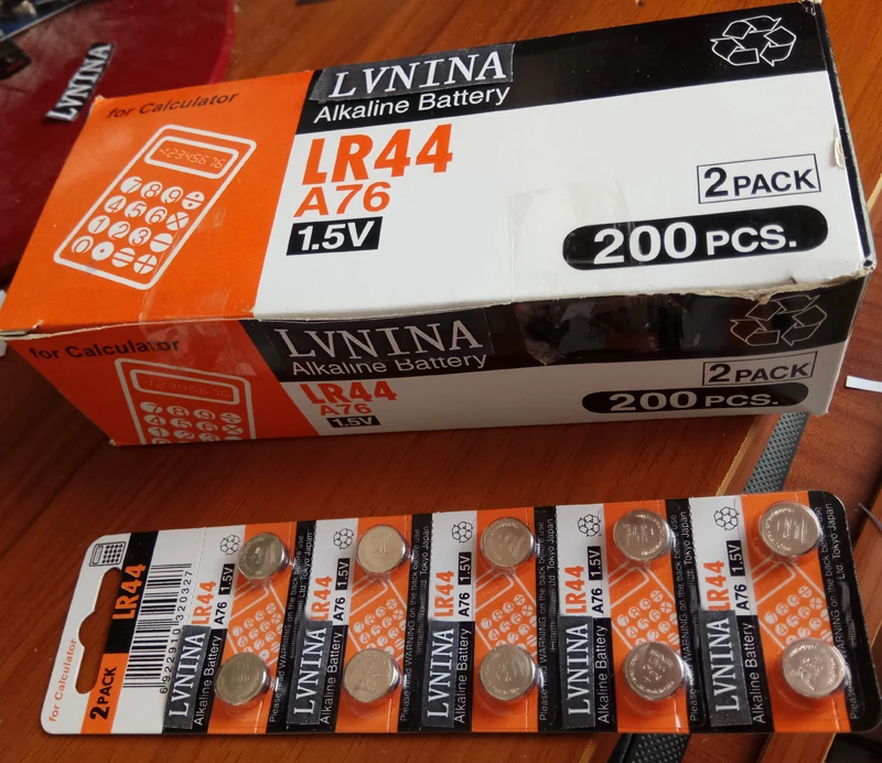 200X LR44 A76 AG13 0Hg SR1154 357 LR 44 1.5V Cell battery batteries