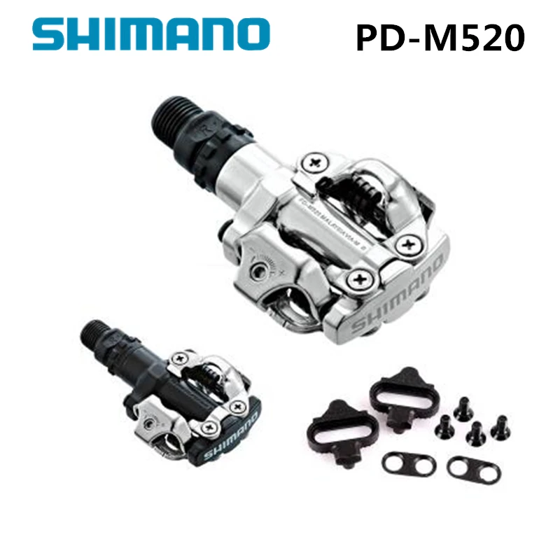 NEW 2017 Shimano PD-M520 Mountain Bike Trail Dual Sided SPD Pedals