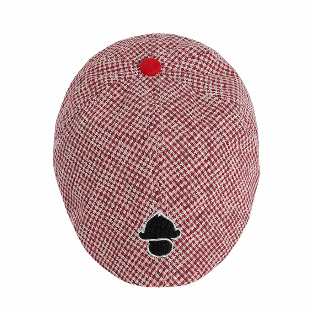 Для детей шляпа Кепки берет с рисунком в виде мартышки модная дышащая обувь для спорта на открытом воздухе H9 - Цвет: Красный
