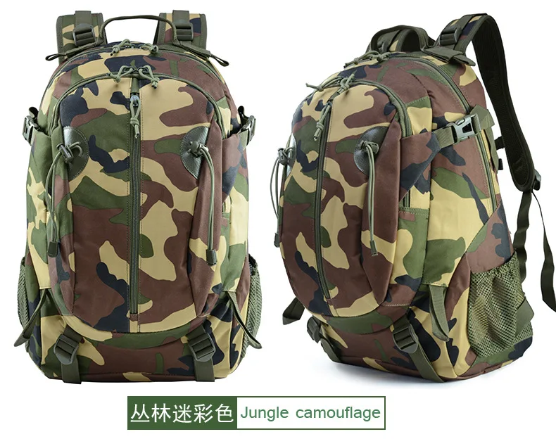 30L waterproof Tactical Camouflage sprots backpack men travel outdoor Military male Mountaineering Hiking Climbing Camping bags - Цвет: Jungle camouflage