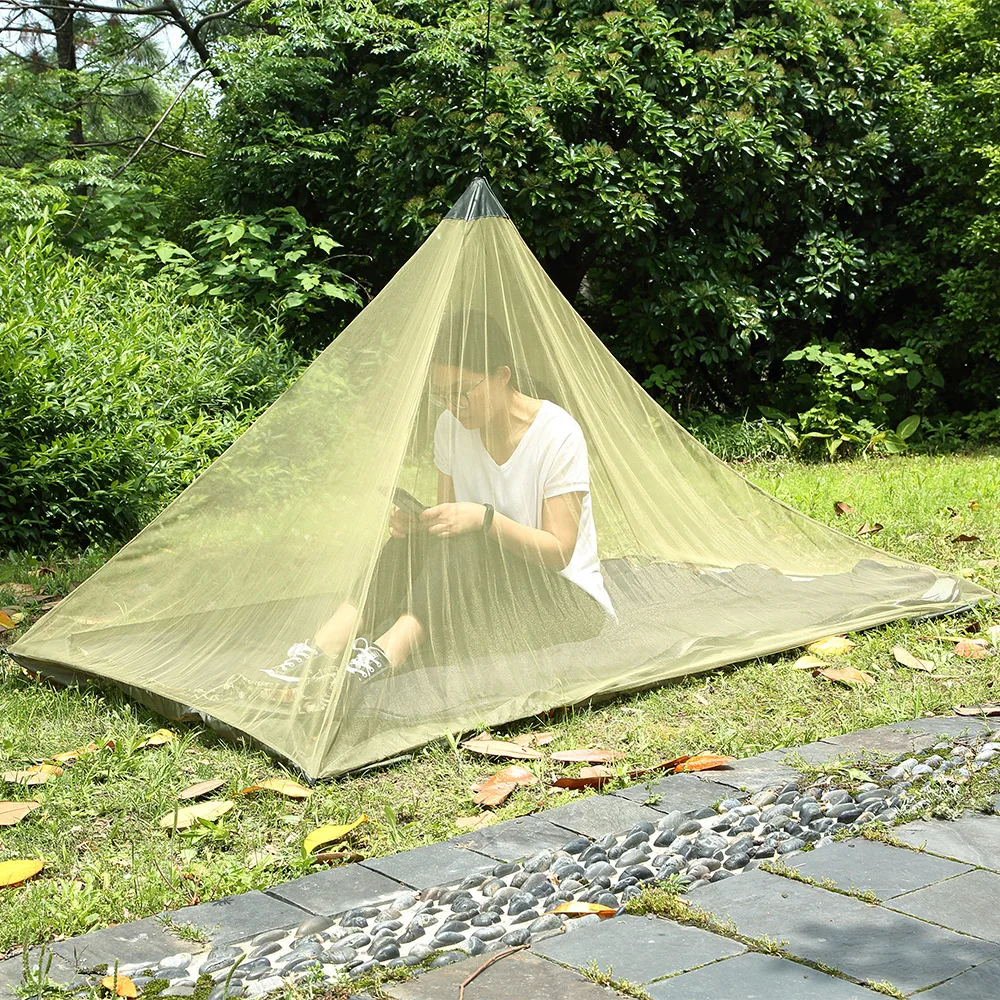 

Outdoor Camping mosquito net single portable polyester mosquito net outdoor mobile folding mosquito repelling Mosquito Mat