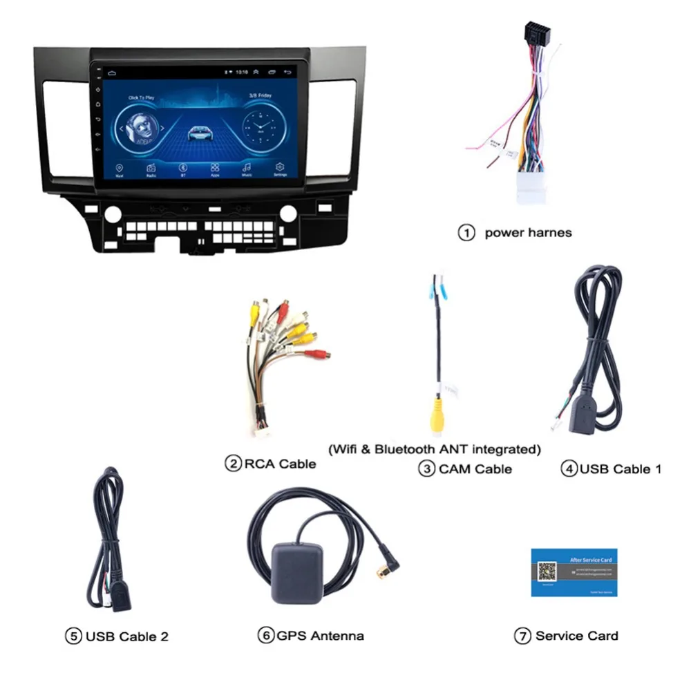 Excellent Super Slim Touch Screen Android 8.1 radio GPS Navigation for Mitsubishi Lancer EX headunit tablets Stereo Multimedia Bluetooth 1