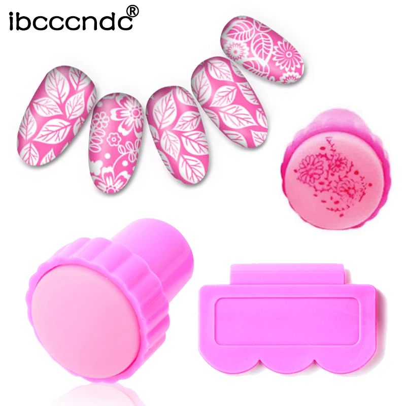 Nail Art Stamp Stamper Scraper Set Template Plastic Nail Art Decoration