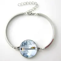 TAFREE Narnia Bracelet The Lion The Witch And The Wardrobe Bracelets Bangles Lucy And Lamp-Post Charm Bangles Gifts Jewelry D281 2