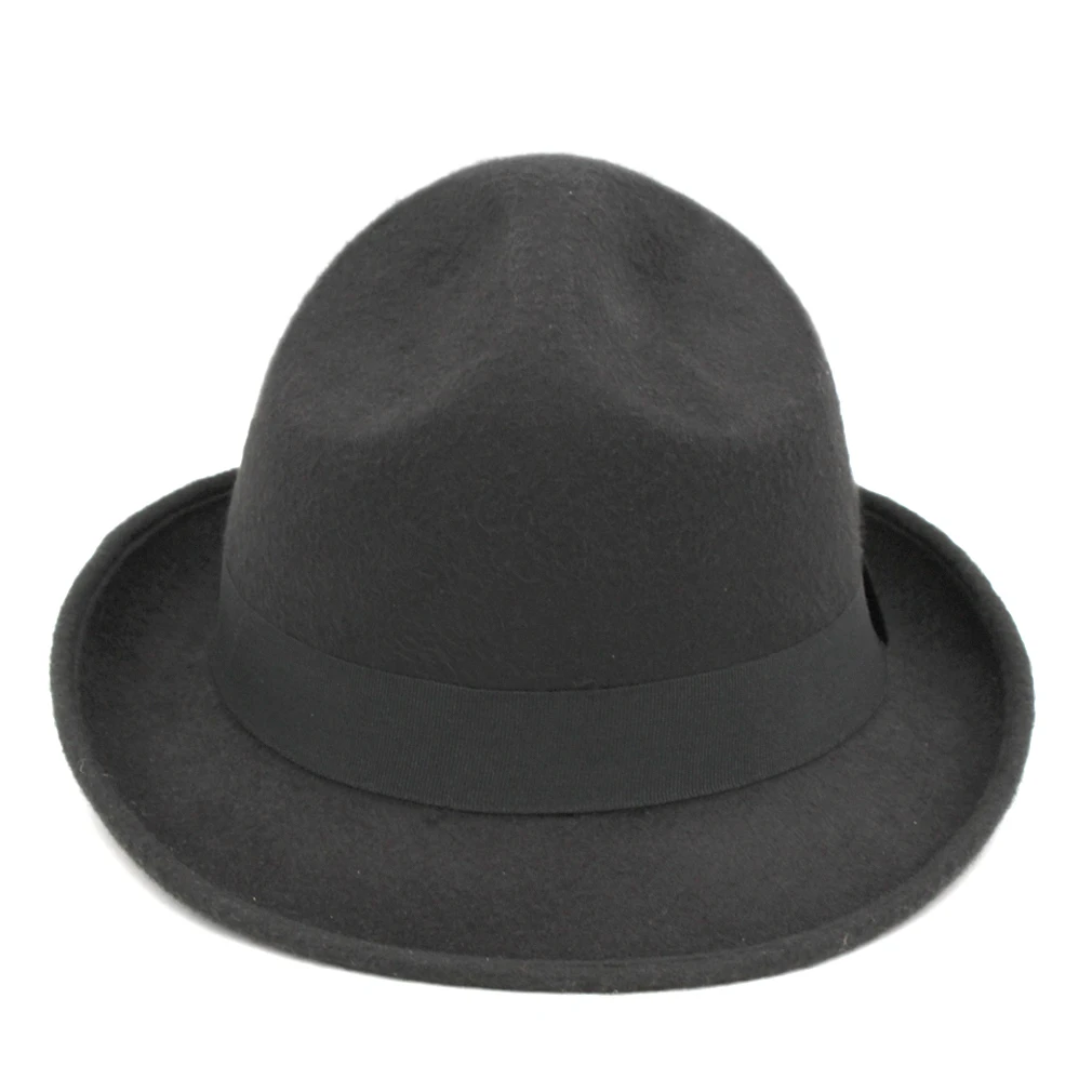 Mistdawn винтажная унисекс Шерстяная Смесь фетровая мягкая фетровая шляпа Гангстерские шляпы джазовая шляпа с надписью «Канада» горная рейнджер шляпа черная резинка с тесьмой